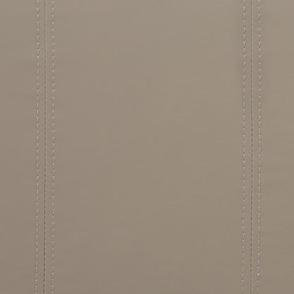 Satin Cream Vegan Leather | Dover Vegan Leather Storage Ottoman