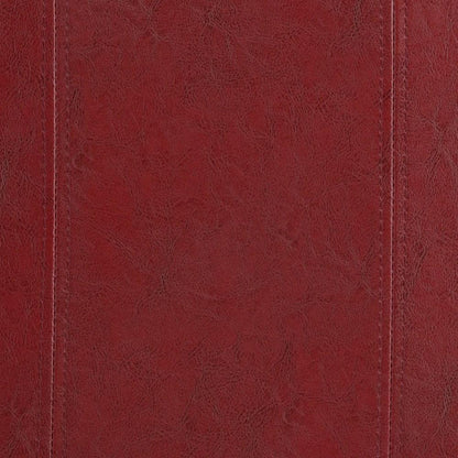 Radicchio Red Vegan Leather | Dover Vegan Leather Storage Ottoman