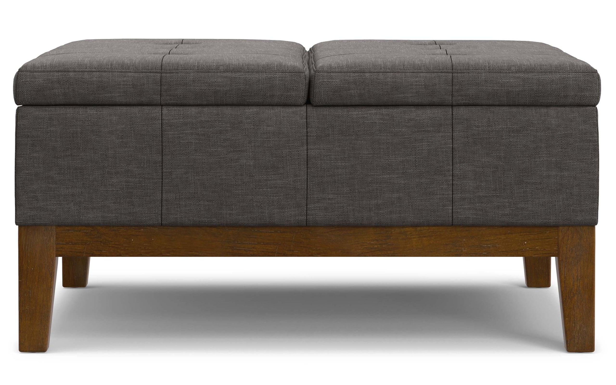 Slate Grey Linen Style Fabric | Dover Lift Top Coffee Table Storage Ottoman