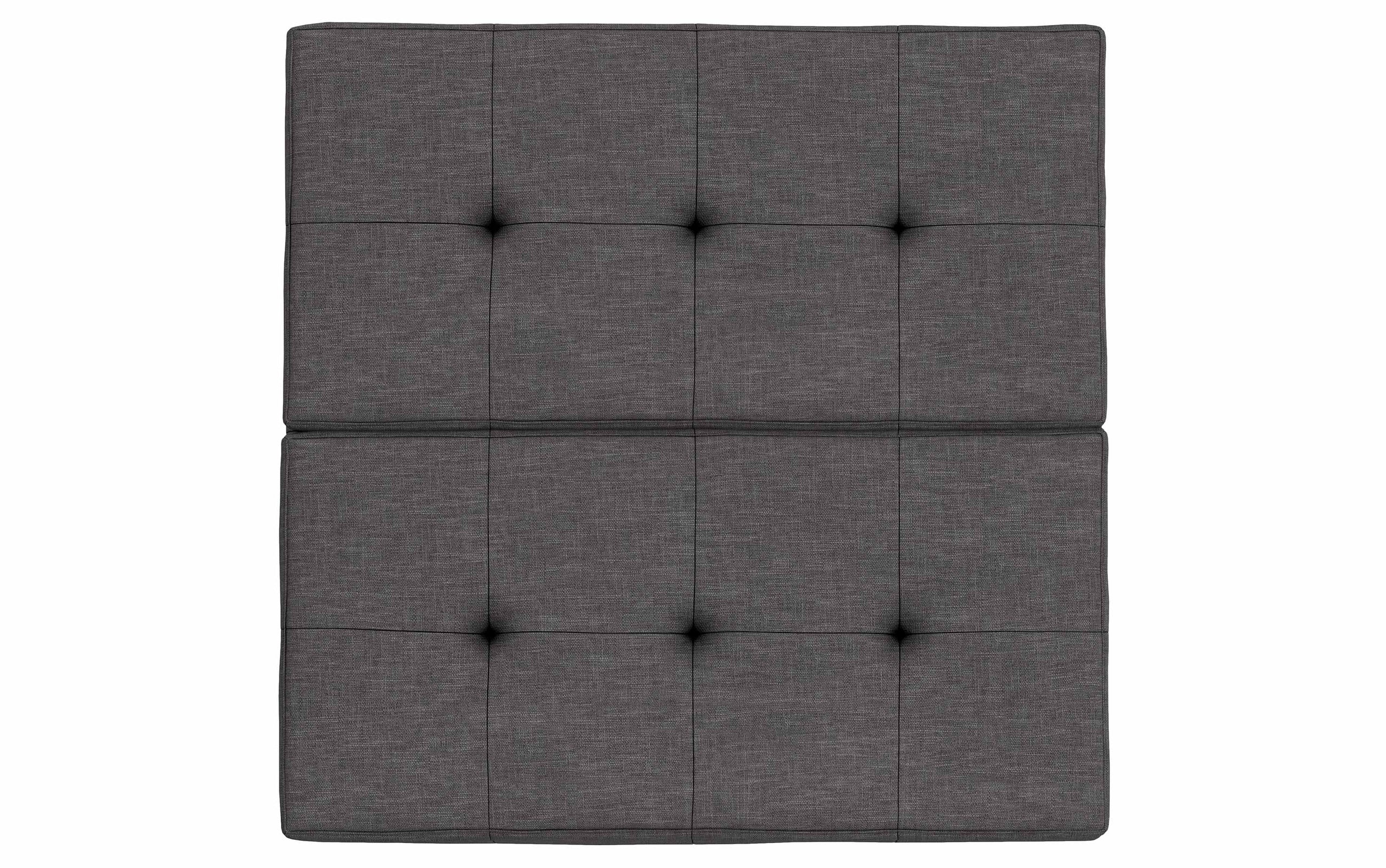 Slate Grey Linen Style Fabric | Dover Lift Top Coffee Table Storage Ottoman