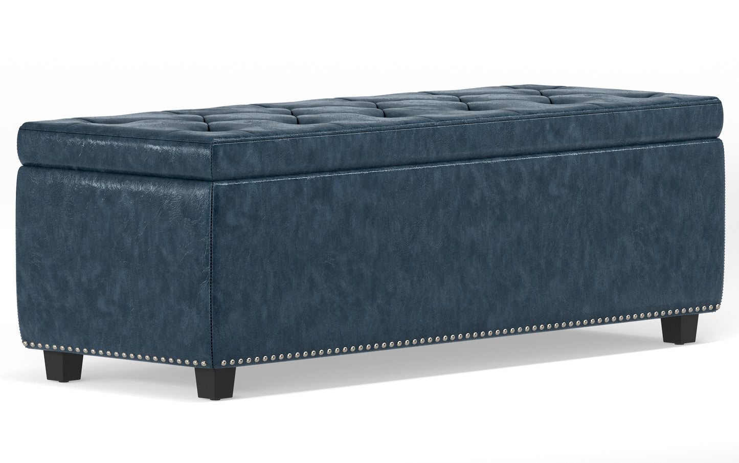 Hamilton Storage Ottoman in Vegan Leather