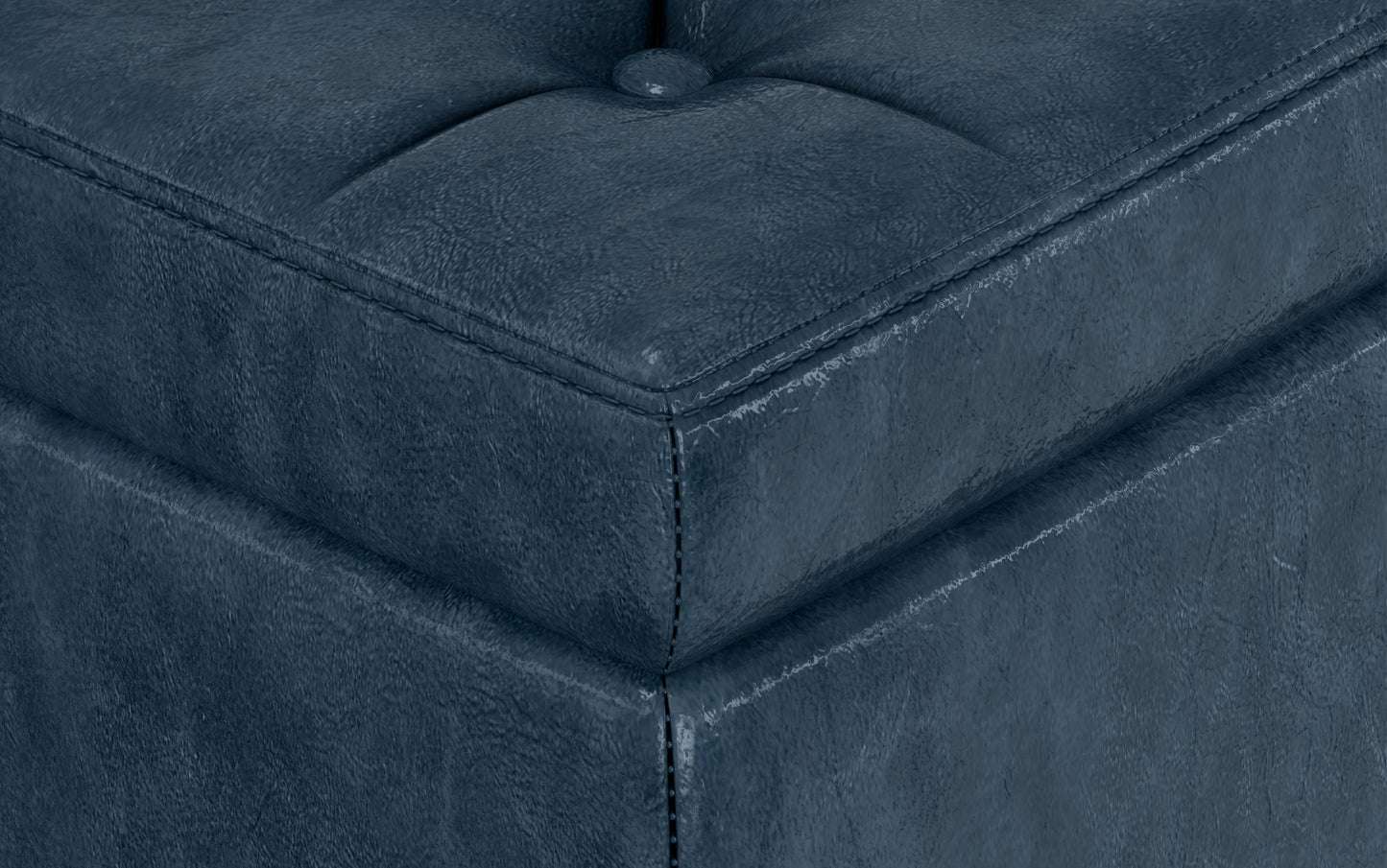 Hamilton Storage Ottoman in Vegan Leather