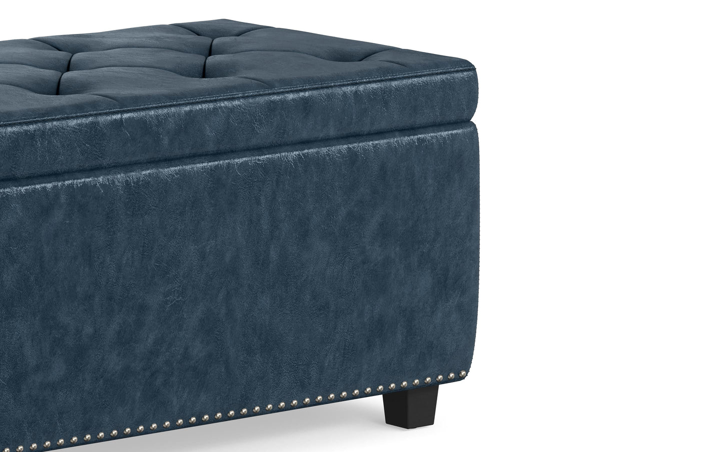 Hamilton Storage Ottoman in Vegan Leather