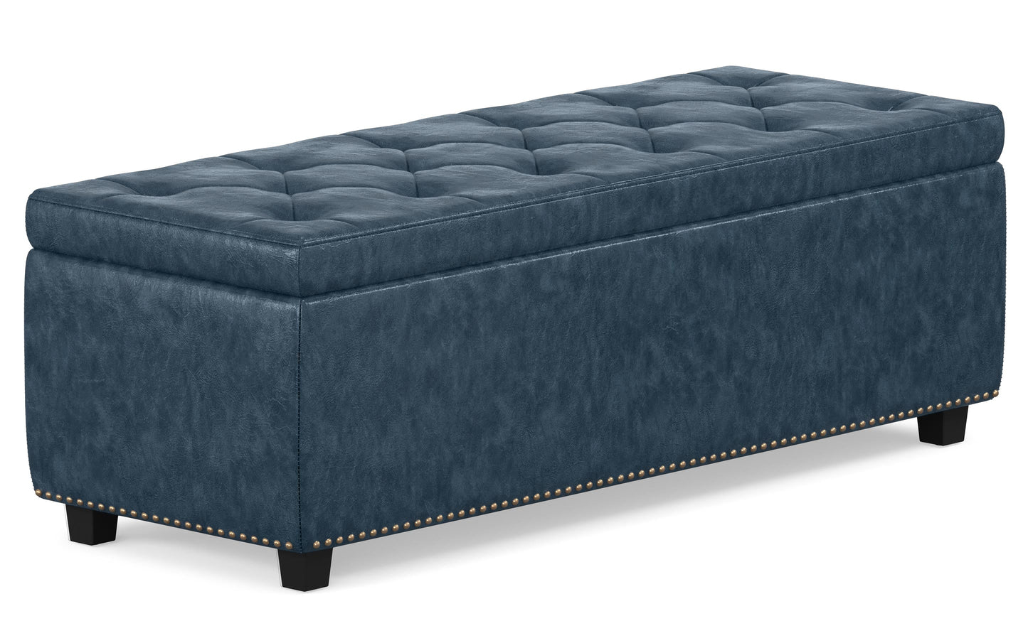 Hamilton Storage Ottoman in Vegan Leather