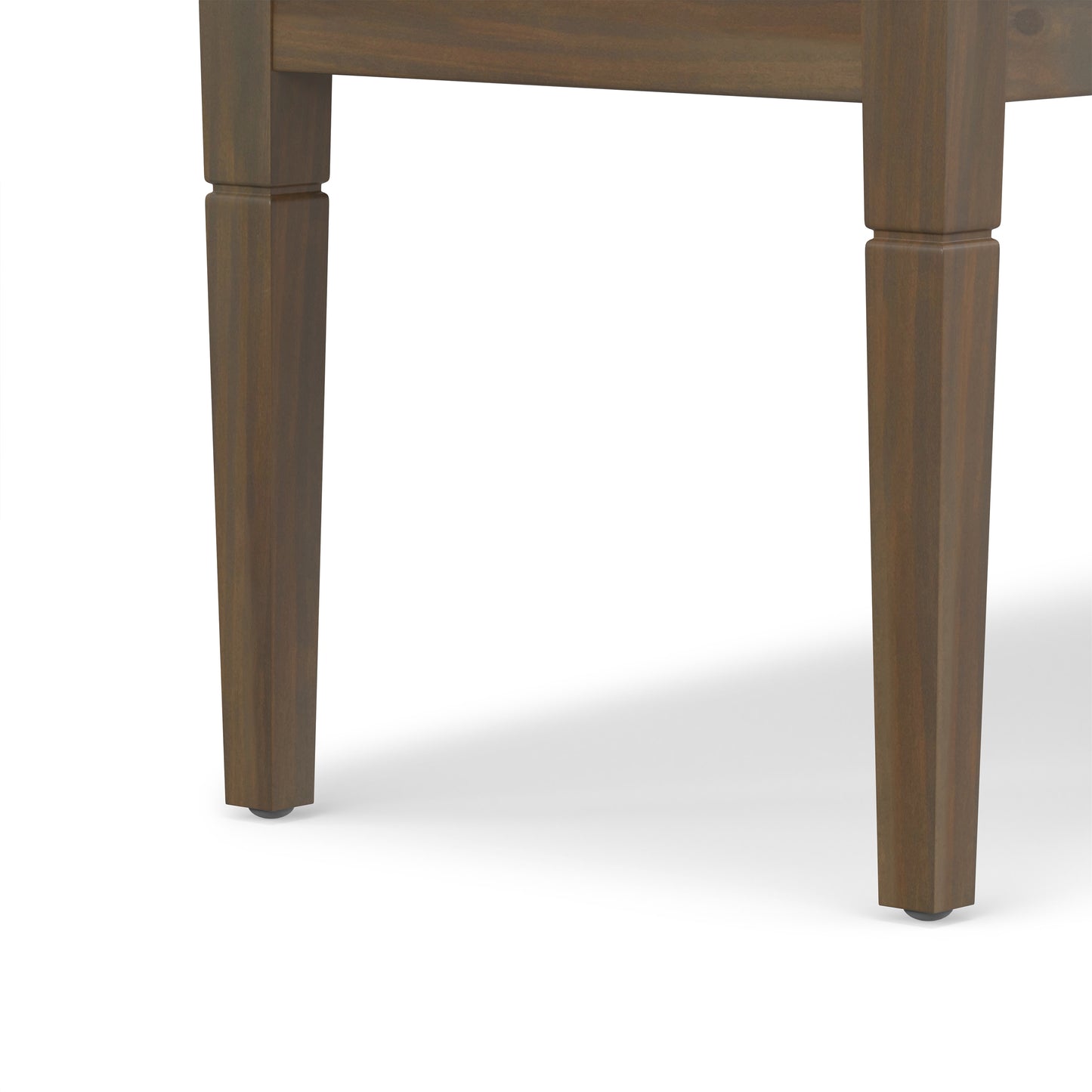 Distressed Brown Distressed Vegan Leather | Waverly Tufted Ottoman Bench