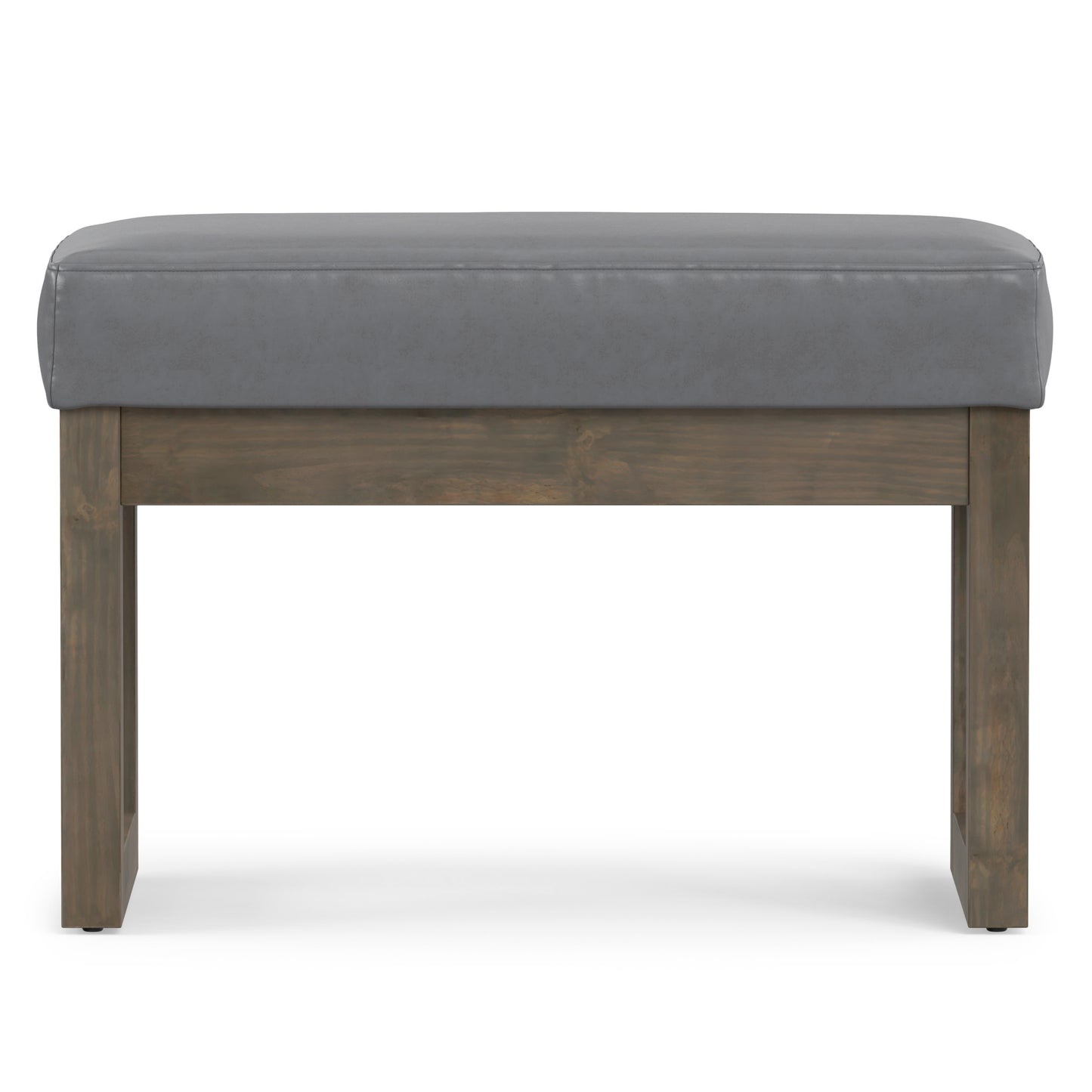 Milltown Small Ottoman Bench in Vegan Leather
