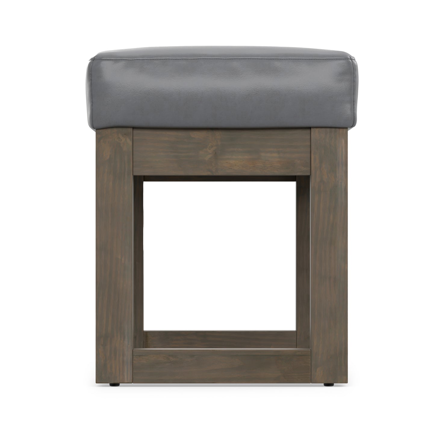 Milltown Small Ottoman Bench in Vegan Leather