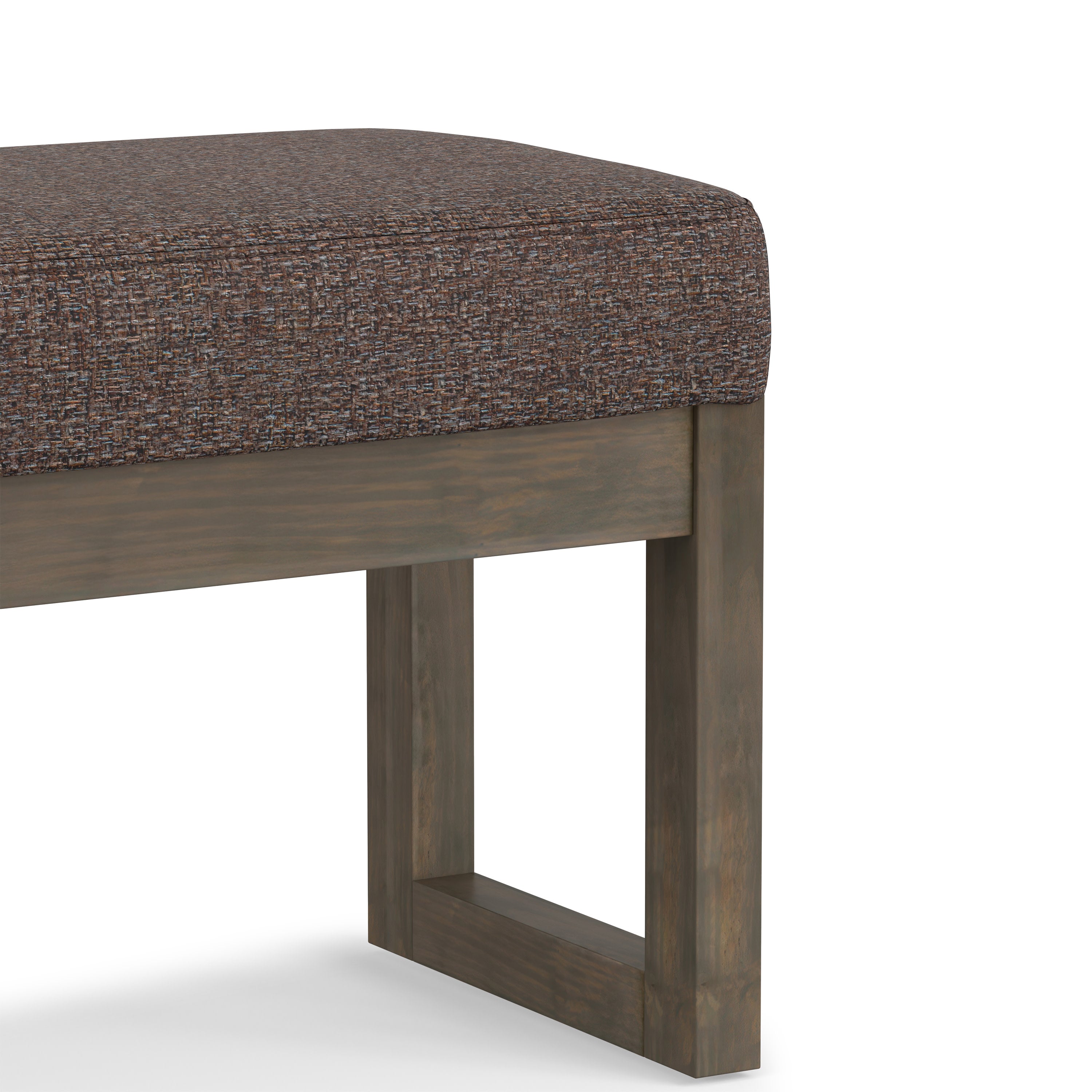 Large Tweed Ottoman | Milltown Large Ottoman Bench – Simpli Home