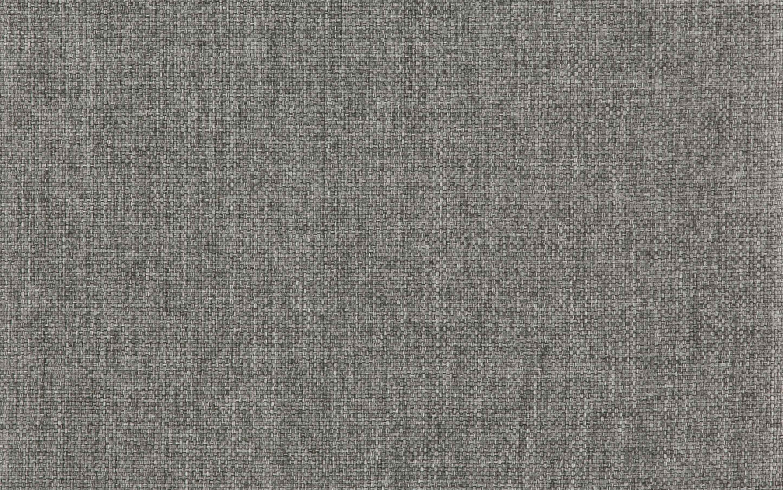 Parisian Grey Linen Style Fabric | Milltown Large Ottoman Bench in Parisian Grey