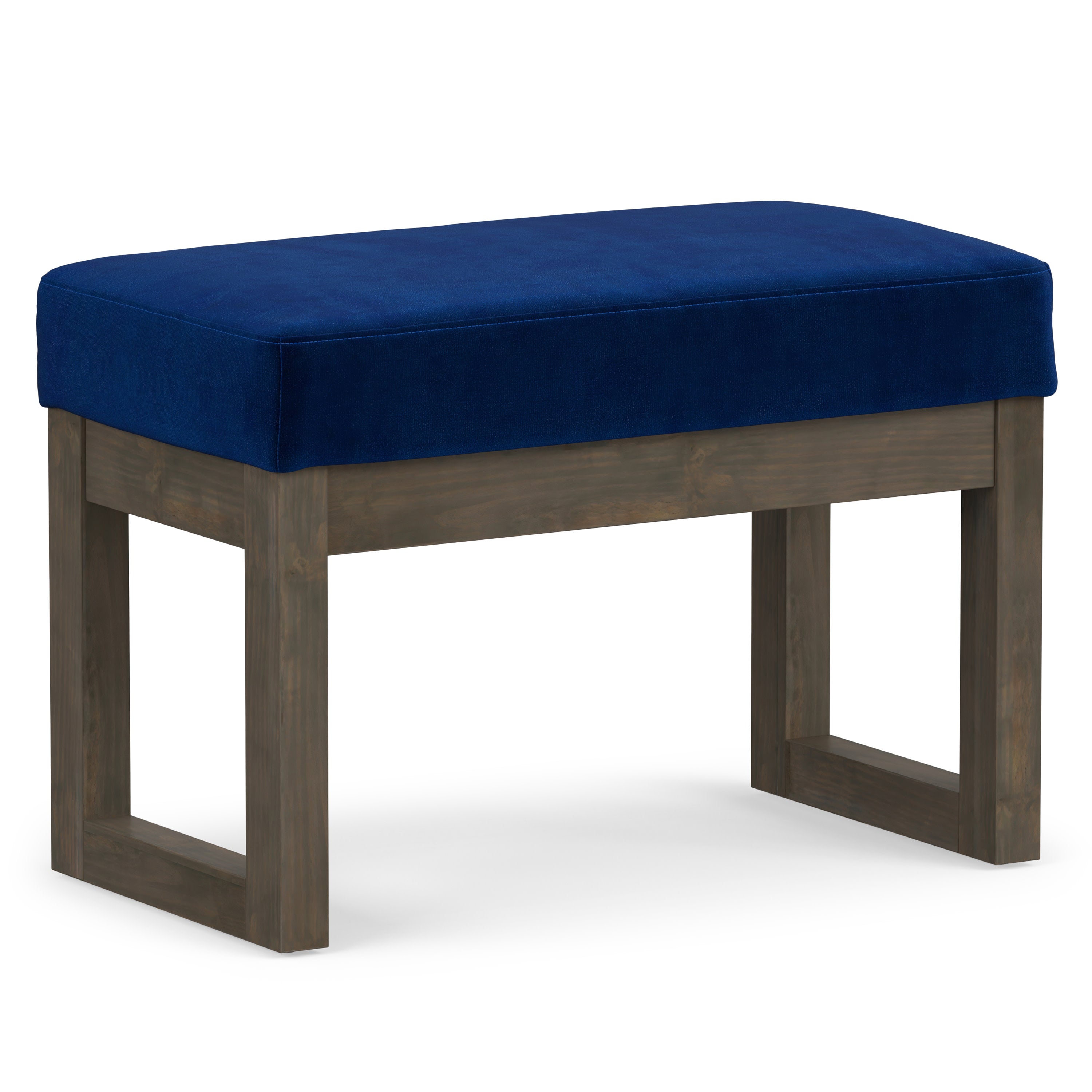 Small Vegan Leather Ottoman | Milltown Small Ottoman Bench