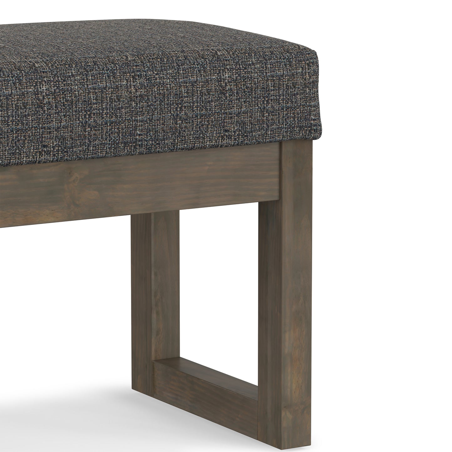 Milltown Small Ottoman Bench in Tweed