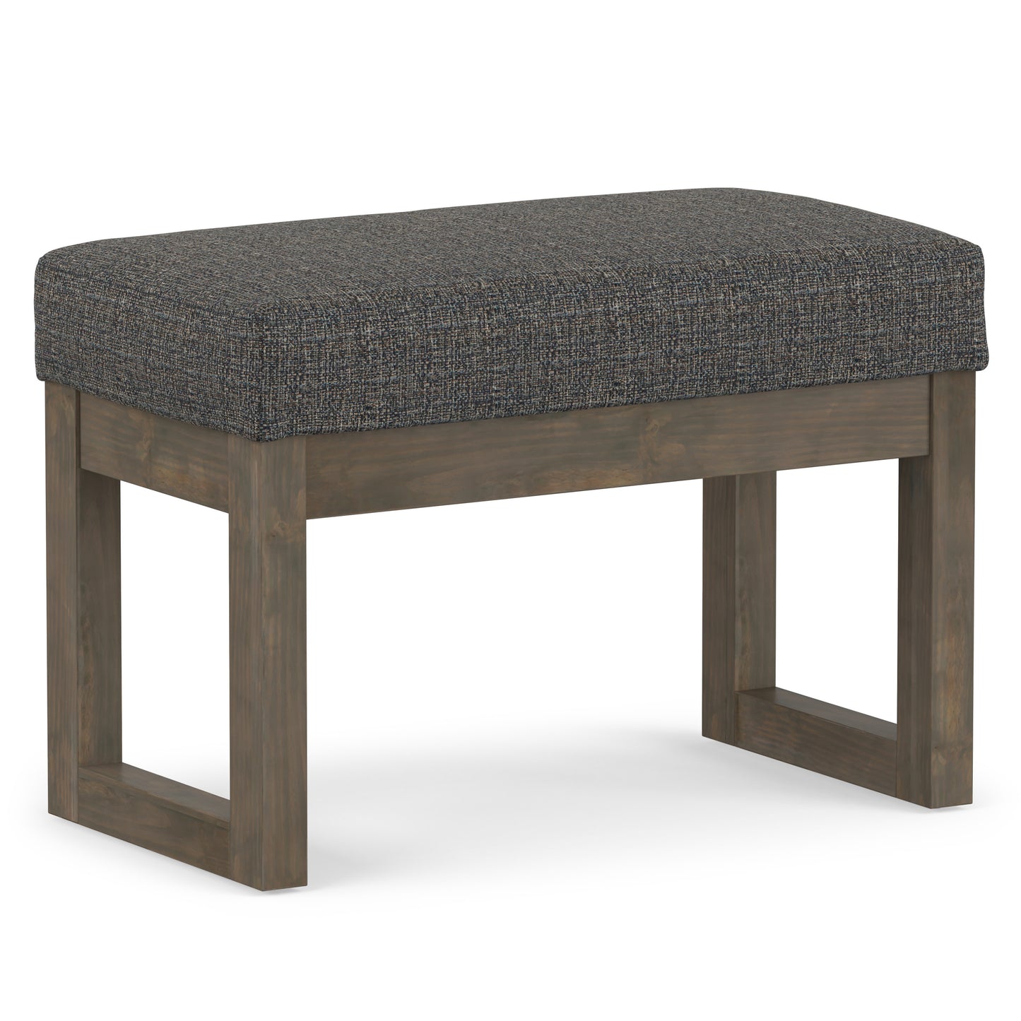 Milltown Small Ottoman Bench in Tweed