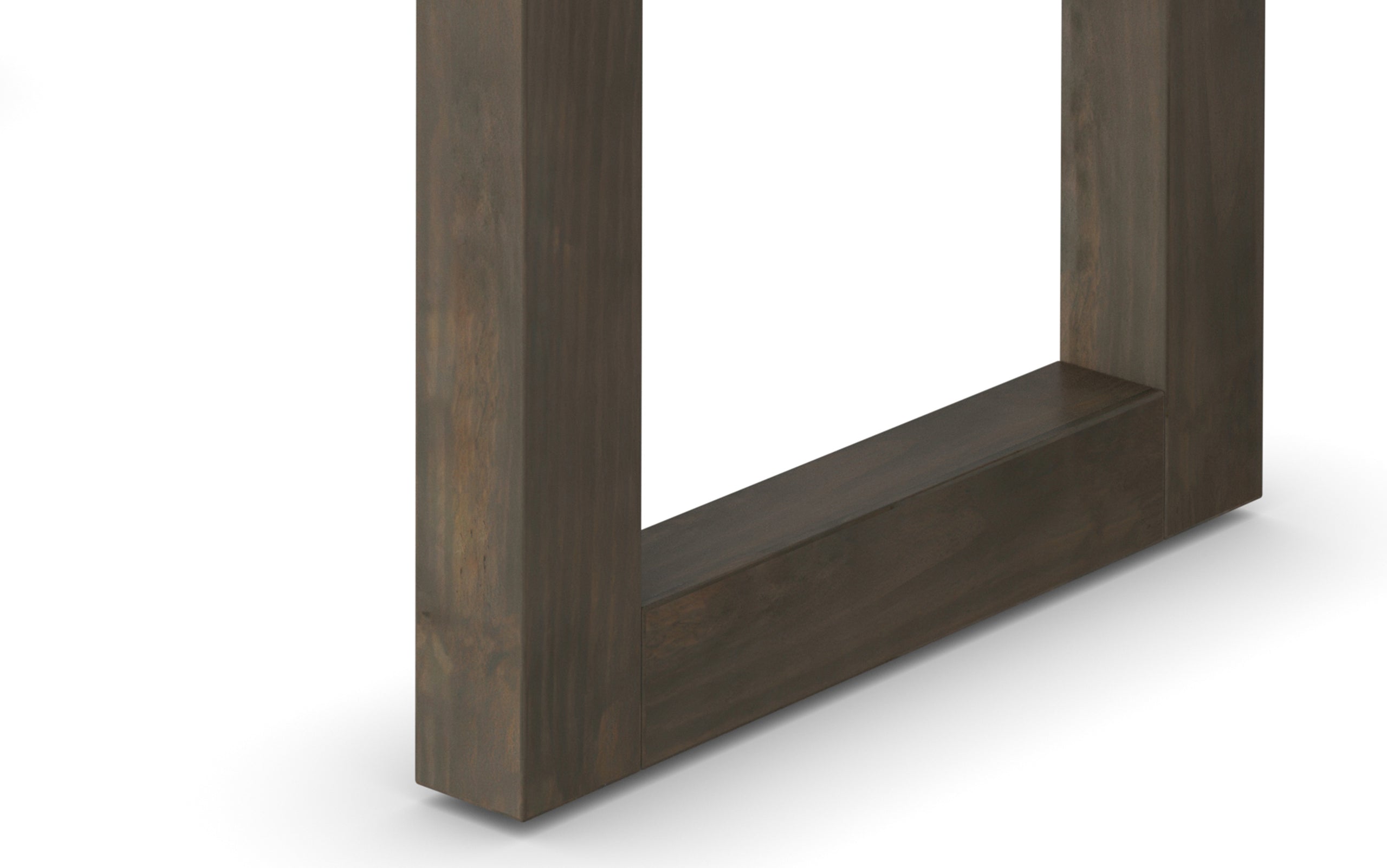 Light Stone Grey Linen Style Fabric | Milltown Small Ottoman Bench in Linen