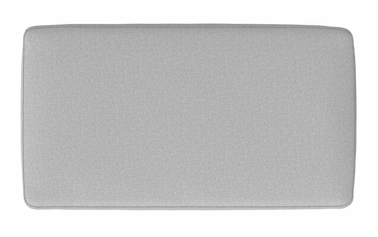 Light Stone Grey Linen Style Fabric | Milltown Small Ottoman Bench in Linen