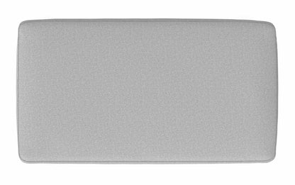 Light Stone Grey Linen Style Fabric | Milltown Small Ottoman Bench in Linen