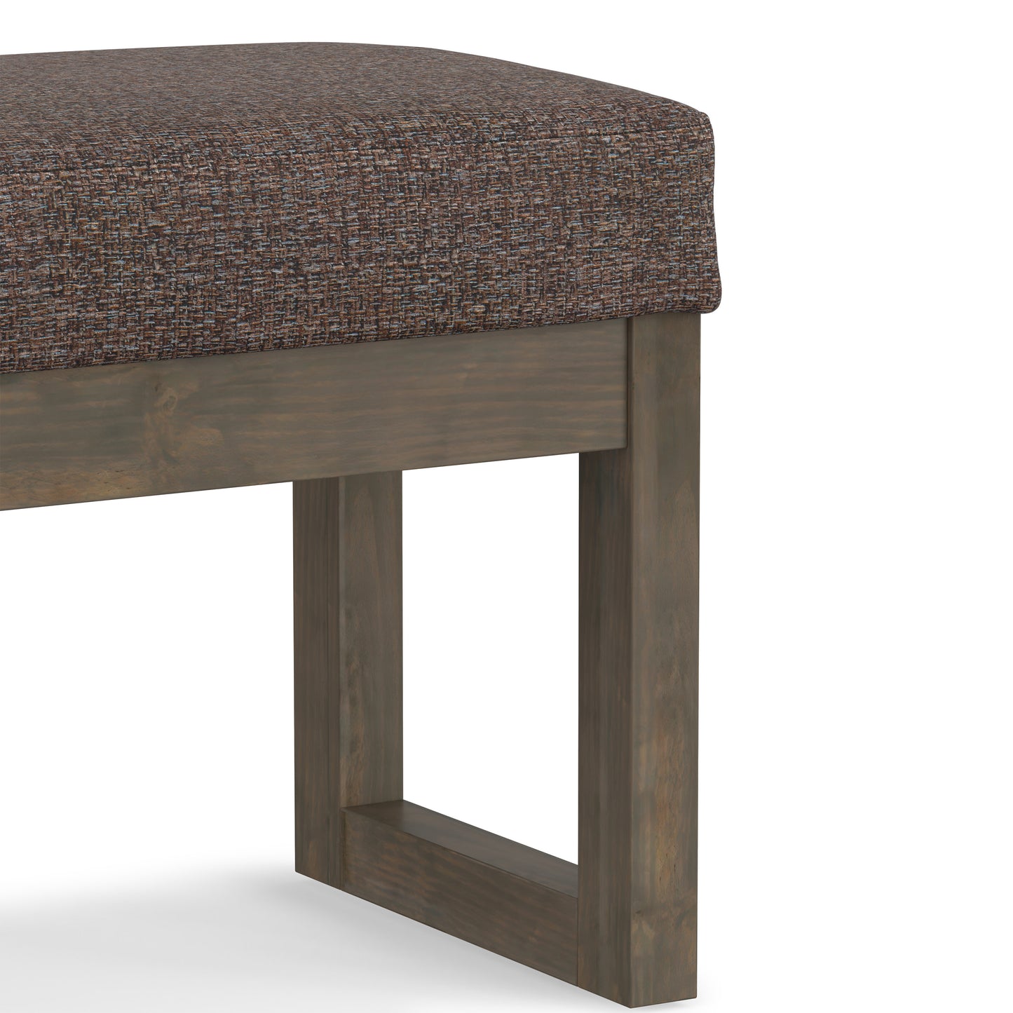 Milltown Small Ottoman Bench in Tweed