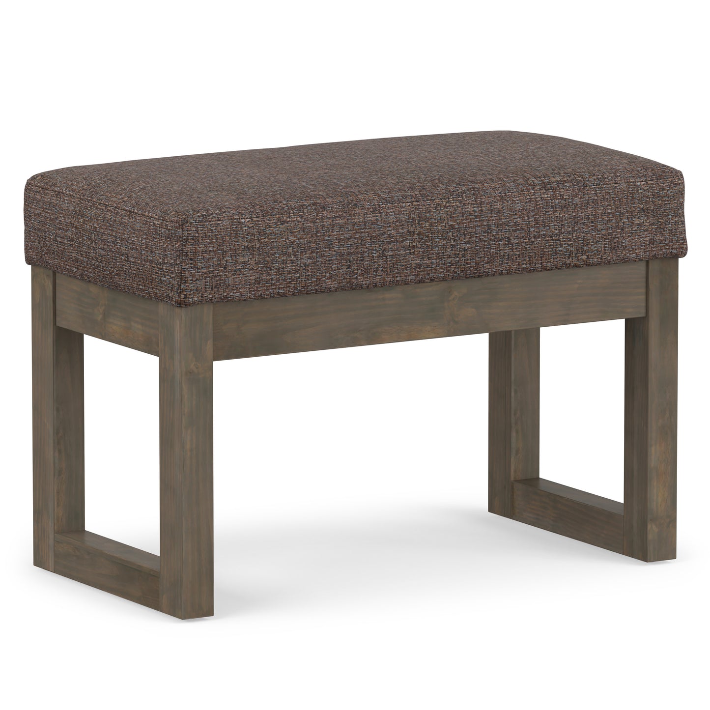 Milltown Small Ottoman Bench in Tweed