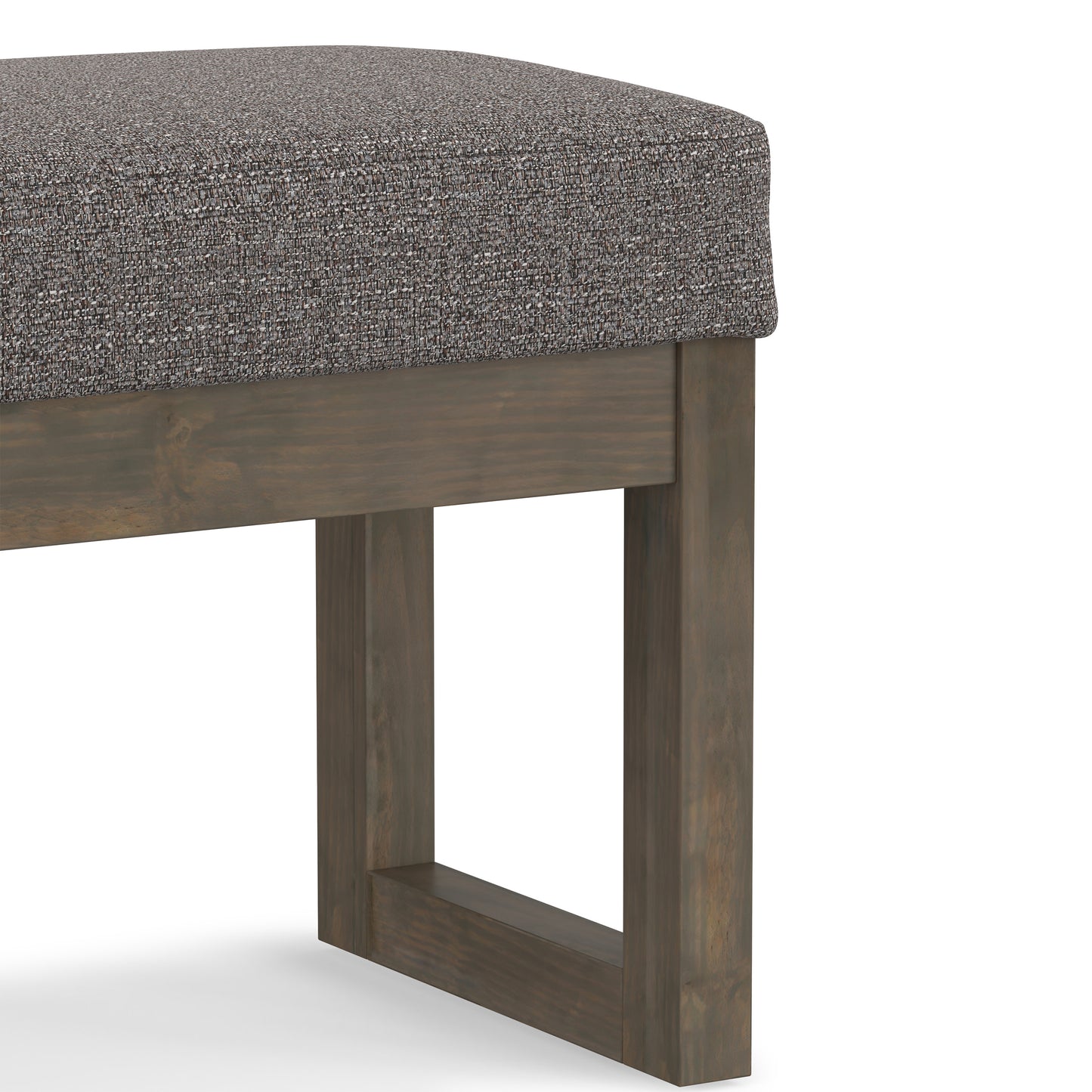 Milltown Small Ottoman Bench in Tweed