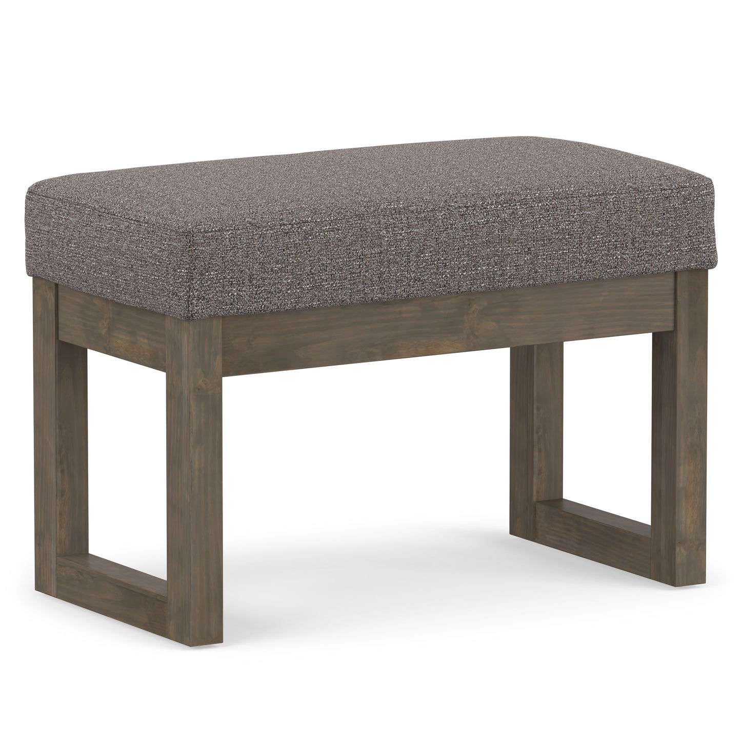 Milltown Small Ottoman Bench in Tweed