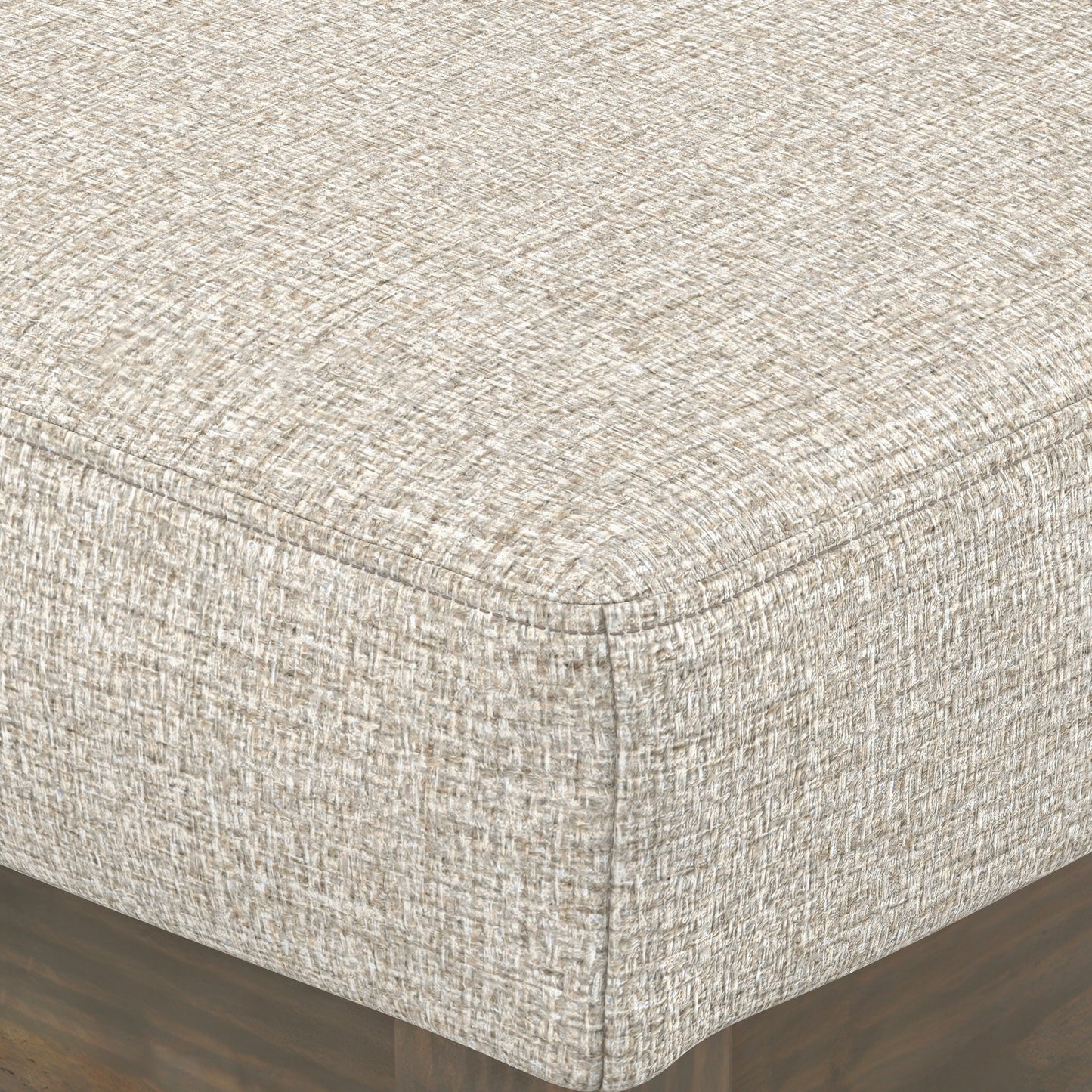 Milltown Small Ottoman Bench in Tweed
