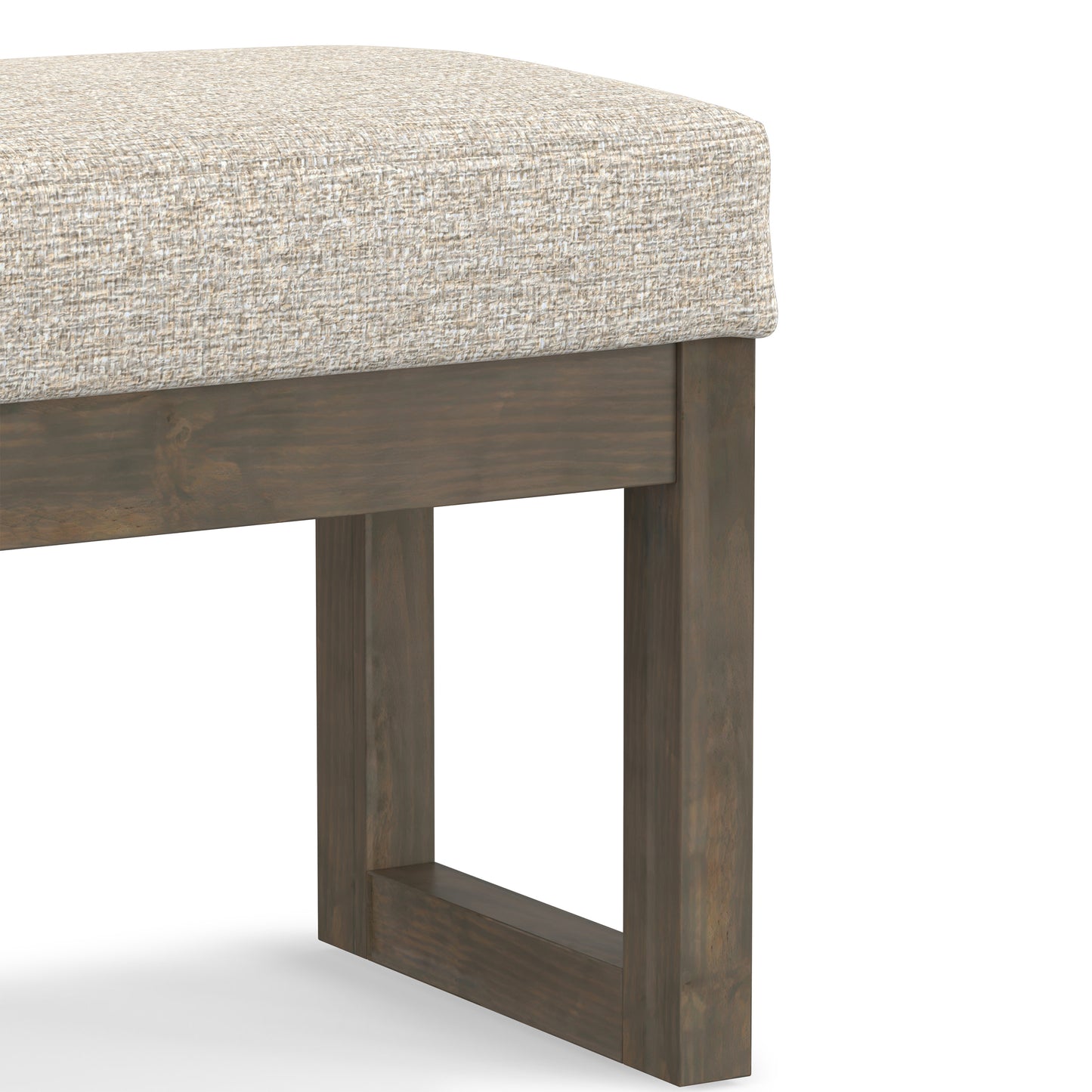 Milltown Small Ottoman Bench in Tweed