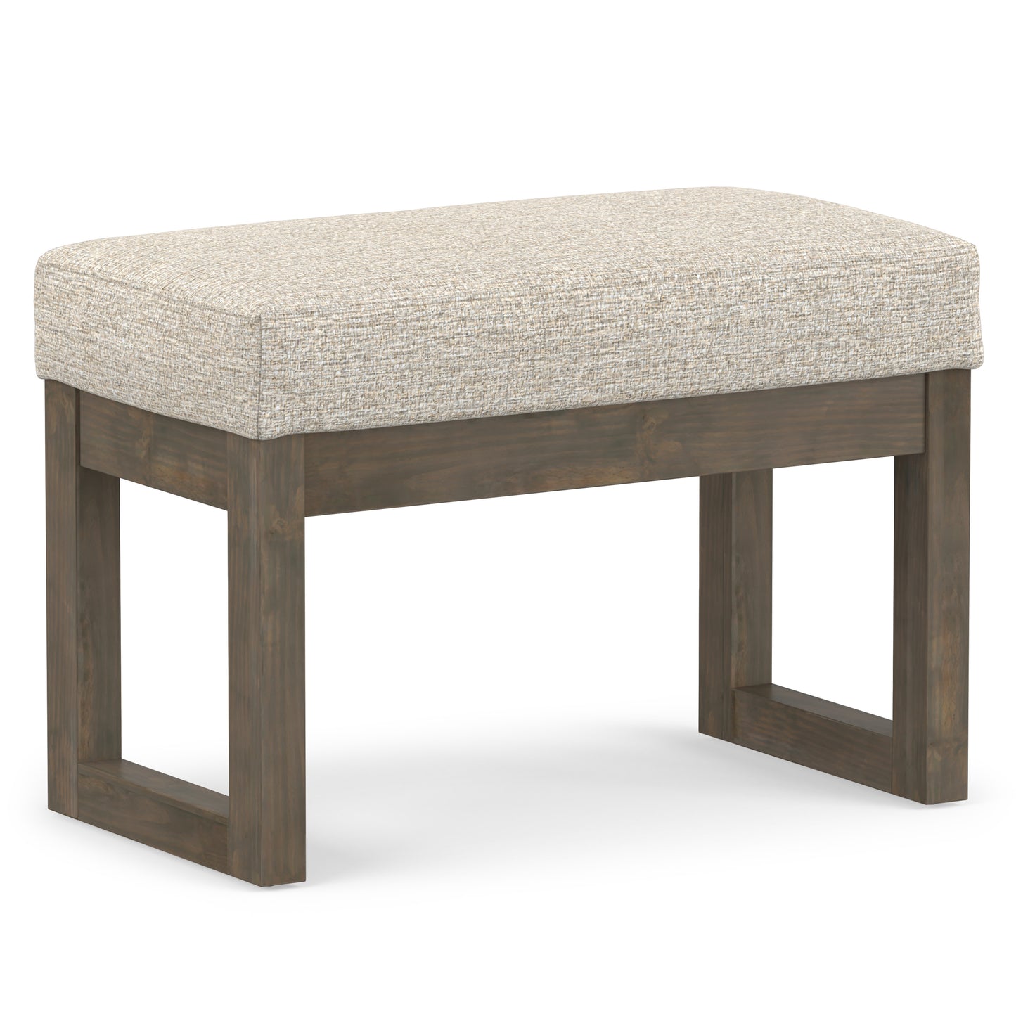 Milltown Small Ottoman Bench in Tweed