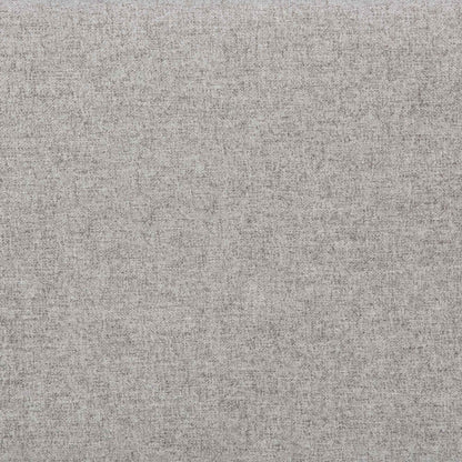 Cloud Grey Linen Style Fabric | Rockwood Vegan Leather Cube Storage Ottoman with Tray