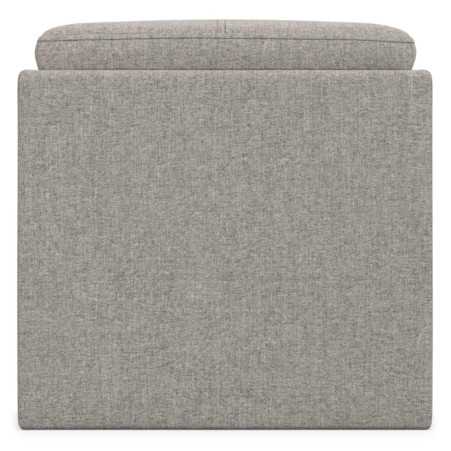 Cloud Grey Linen Style Fabric | Rockwood Cube Storage Ottoman in Linen