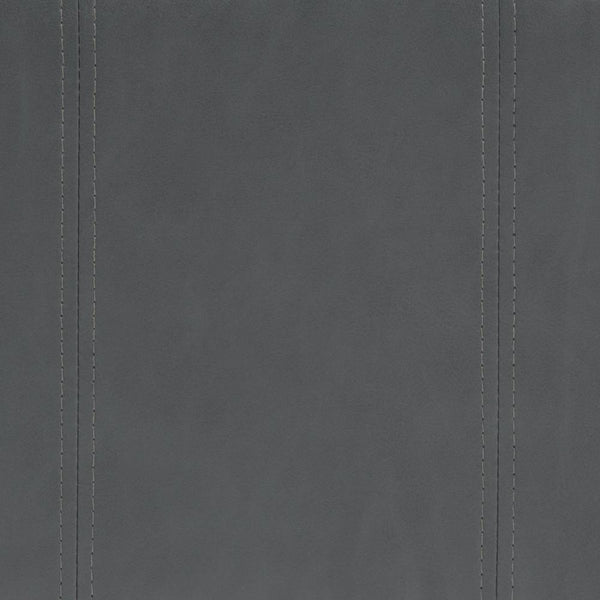 Stone Grey Vegan Leather | Amelia Storage Ottoman Bench