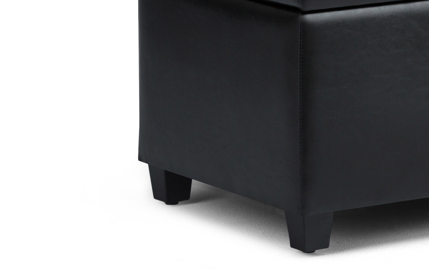 Sienna Storage Ottoman in Vegan Leather