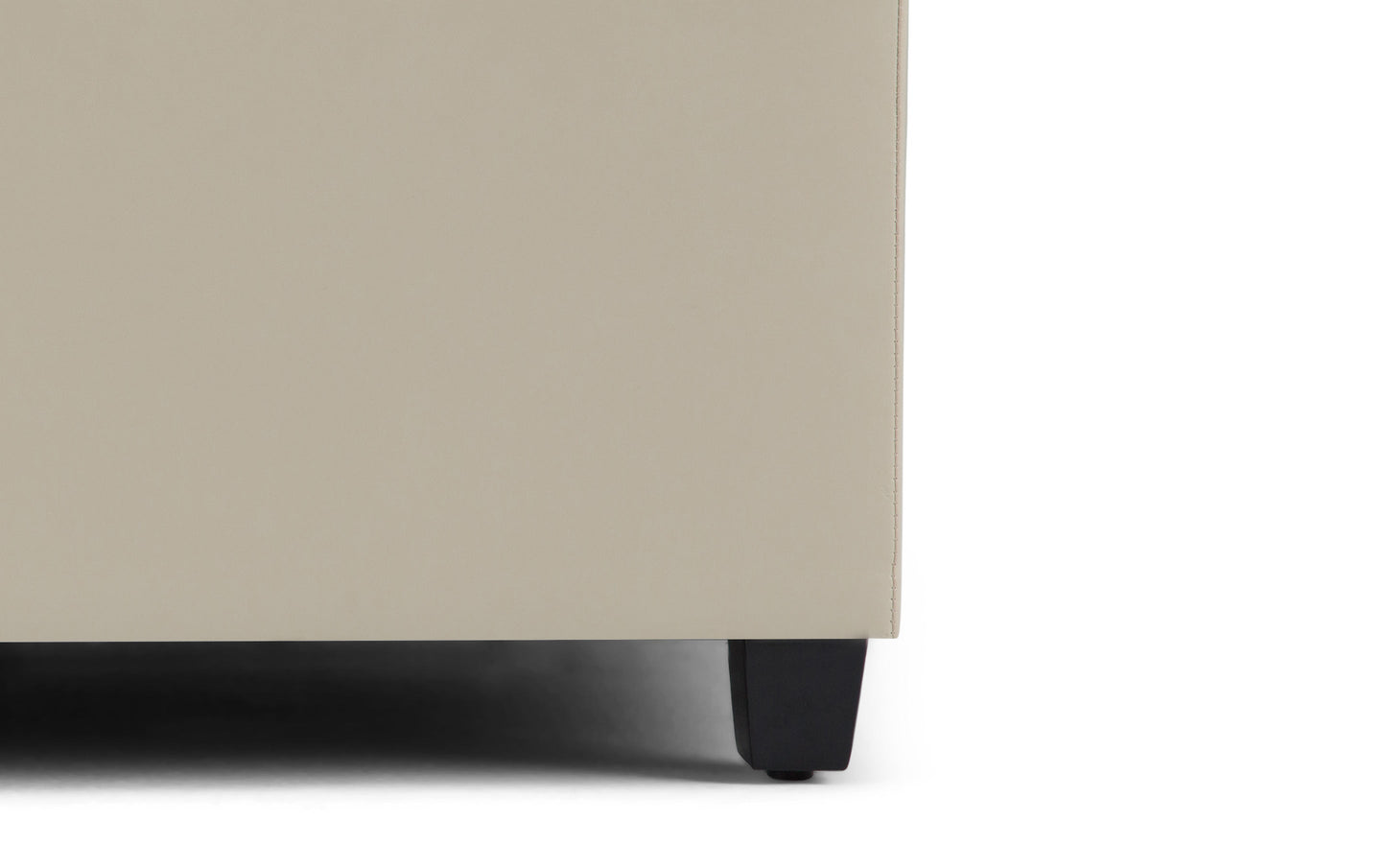 Sienna Storage Ottoman in Vegan Leather