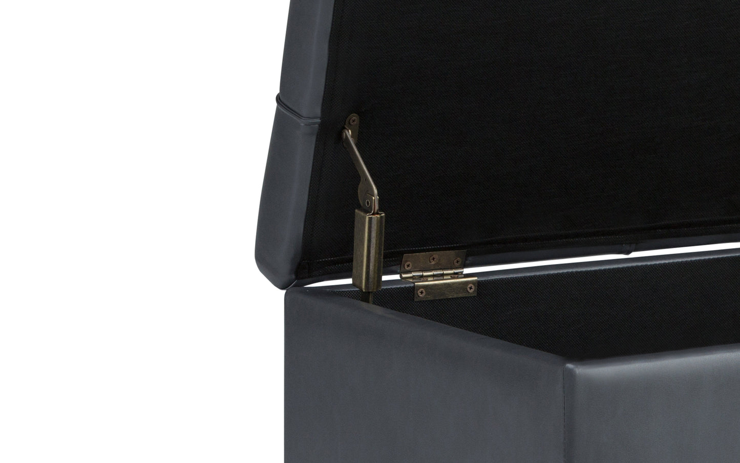 Sienna Storage Ottoman in Vegan Leather