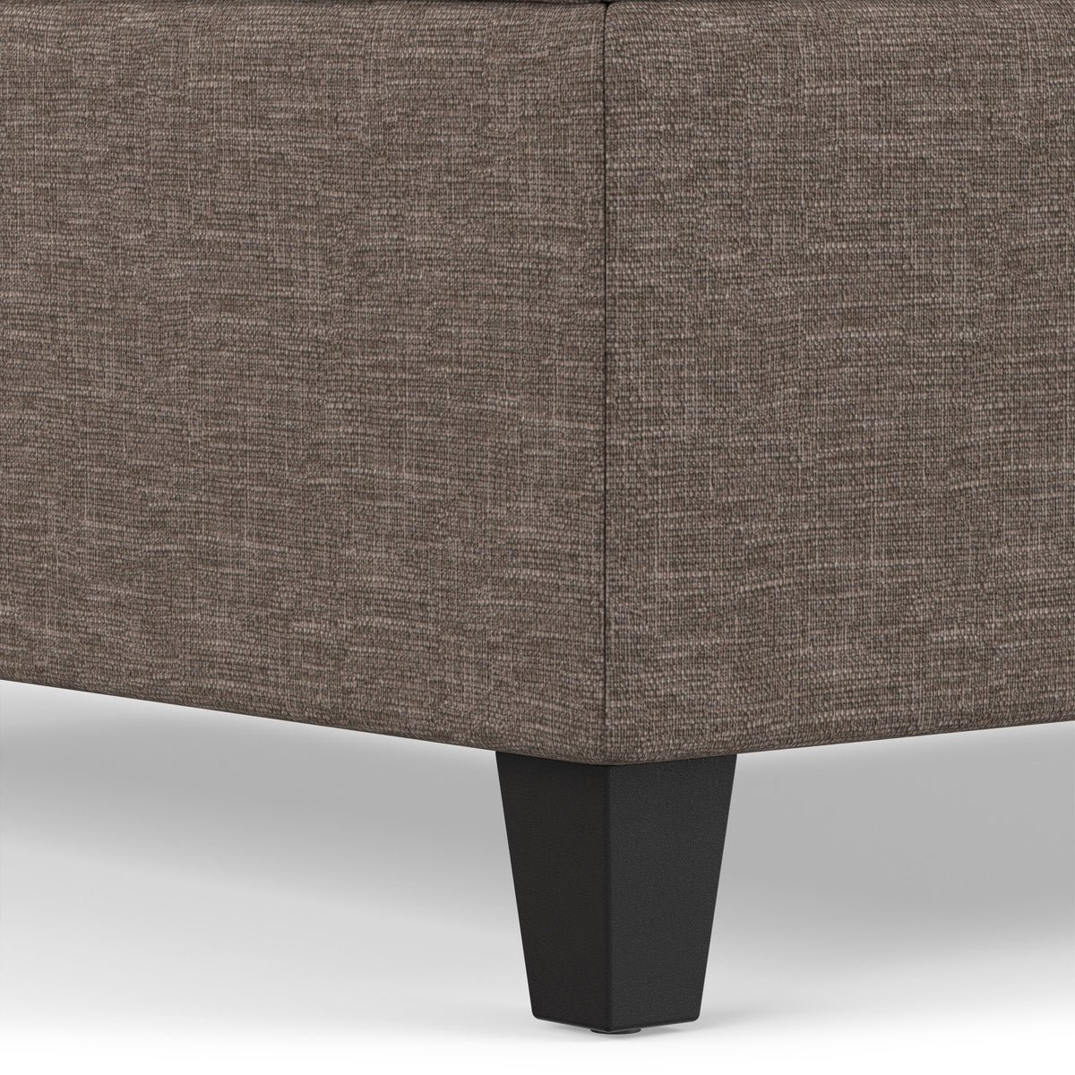 Fawn Brown Linen Style Fabric | Harrison Coffee Table Storage Ottoman