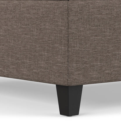 Fawn Brown Linen Style Fabric | Harrison Coffee Table Storage Ottoman