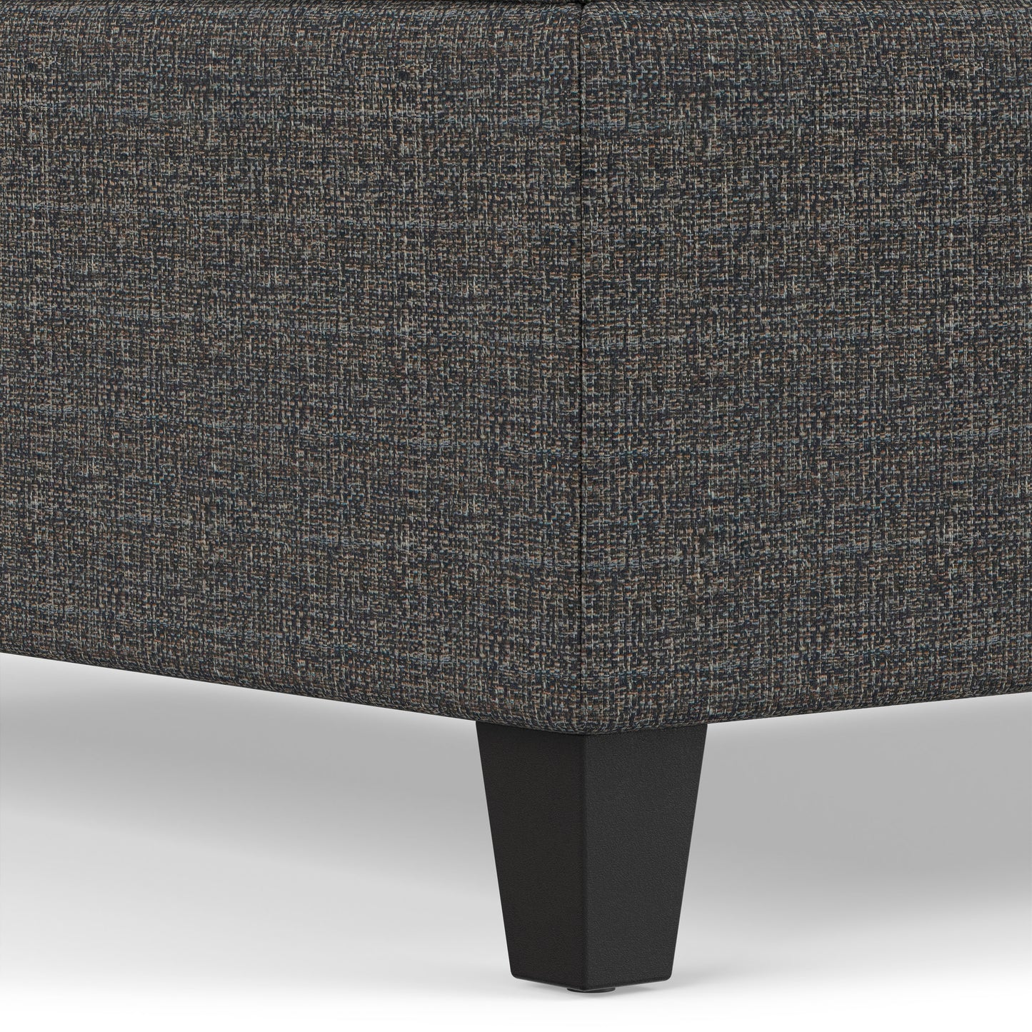 Ebony Tweed Style Fabric | Harrison Coffee Table Ottoman in Tweed