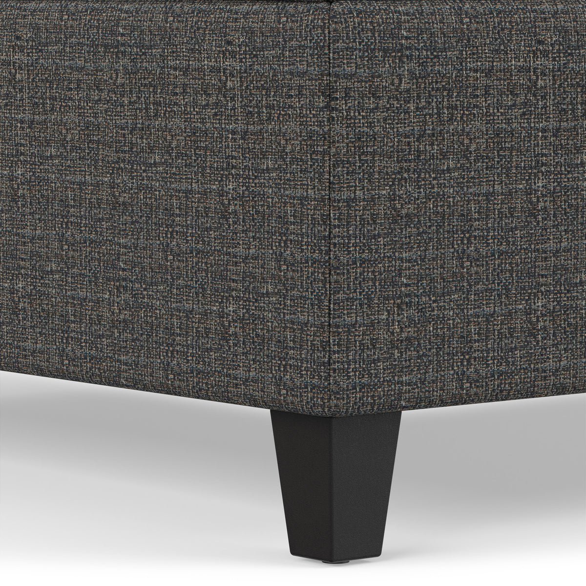 Ebony Tweed Style Fabric | Harrison Coffee Table Ottoman in Tweed