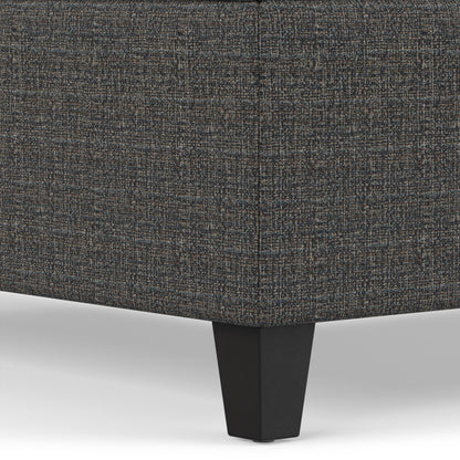 Ebony Tweed Style Fabric | Harrison Coffee Table Ottoman in Tweed