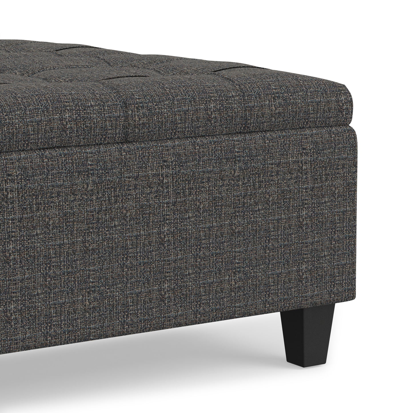 Ebony Tweed Style Fabric | Harrison Coffee Table Ottoman in Tweed