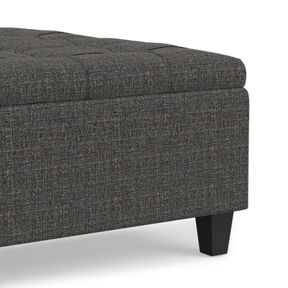 Ebony Tweed Style Fabric | Harrison Coffee Table Ottoman in Tweed
