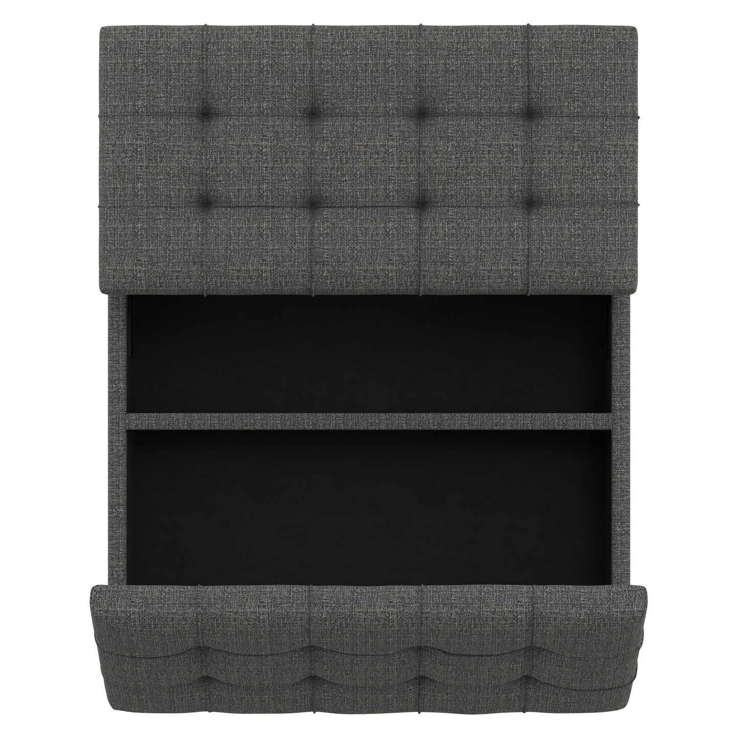 Ebony Tweed Style Fabric | Harrison Coffee Table Ottoman in Tweed