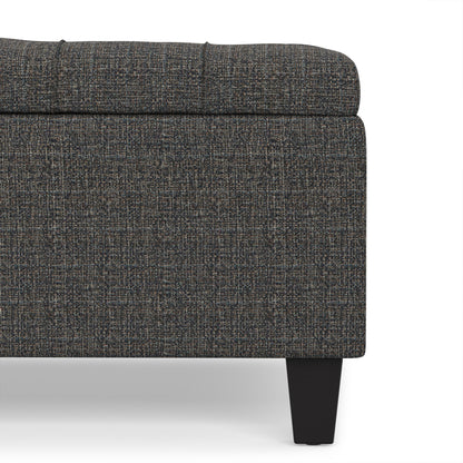 Ebony Tweed Style Fabric | Harrison Coffee Table Ottoman in Tweed