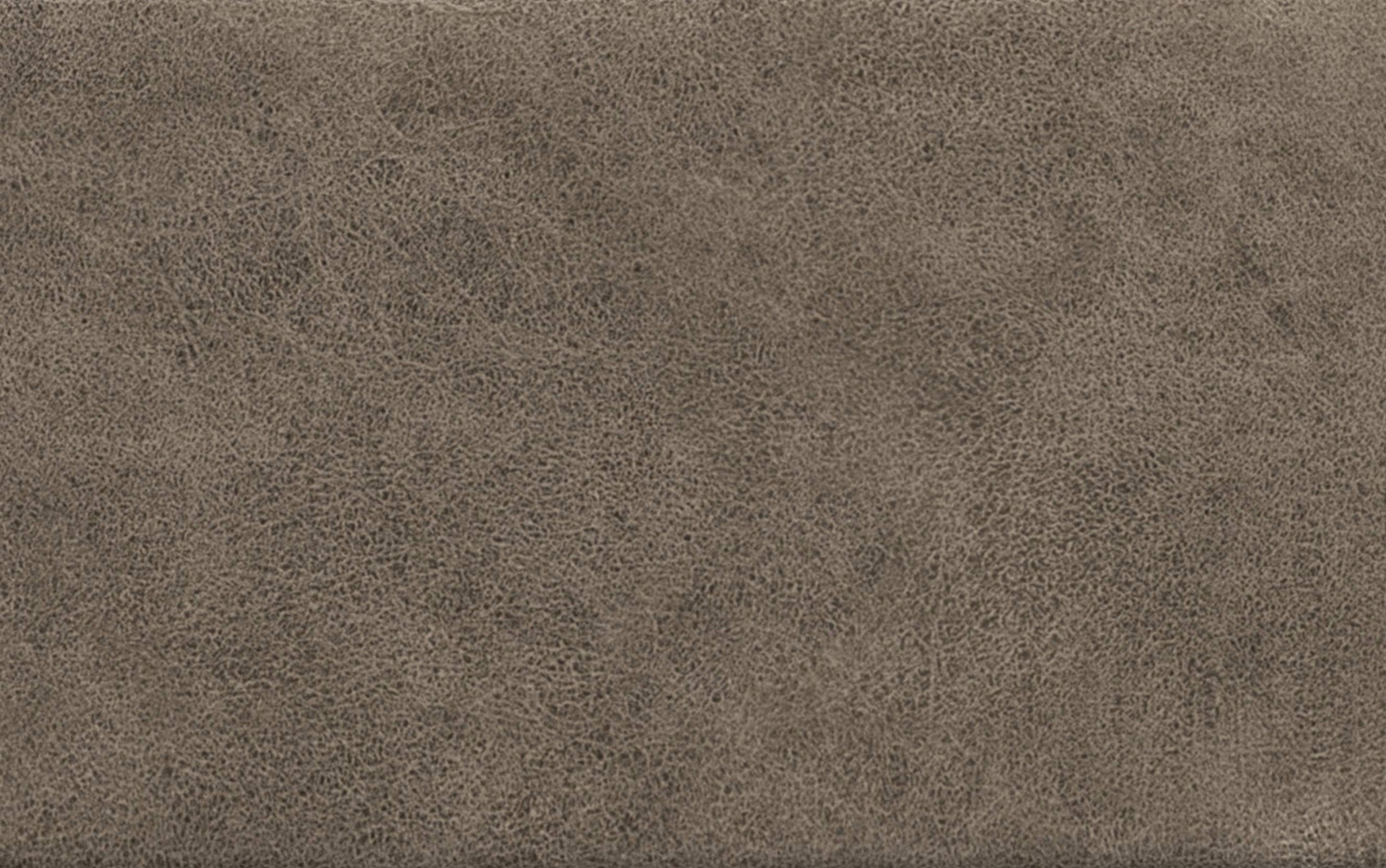 Distressed Smoky Grey Brown Distressed Vegan Leather | Harrison Coffee Table Storage Ottoman
