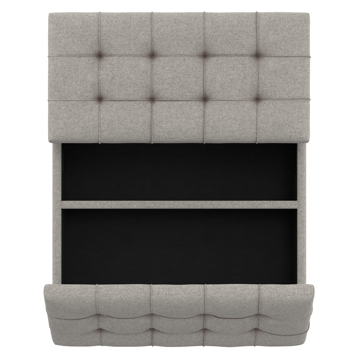 Cloud Grey Linen Style Fabric | Harrison Coffee Table Storage Ottoman