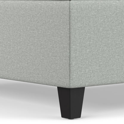 Light Stone Grey Linen Style Fabric | Harrison Coffee Table Storage Ottoman