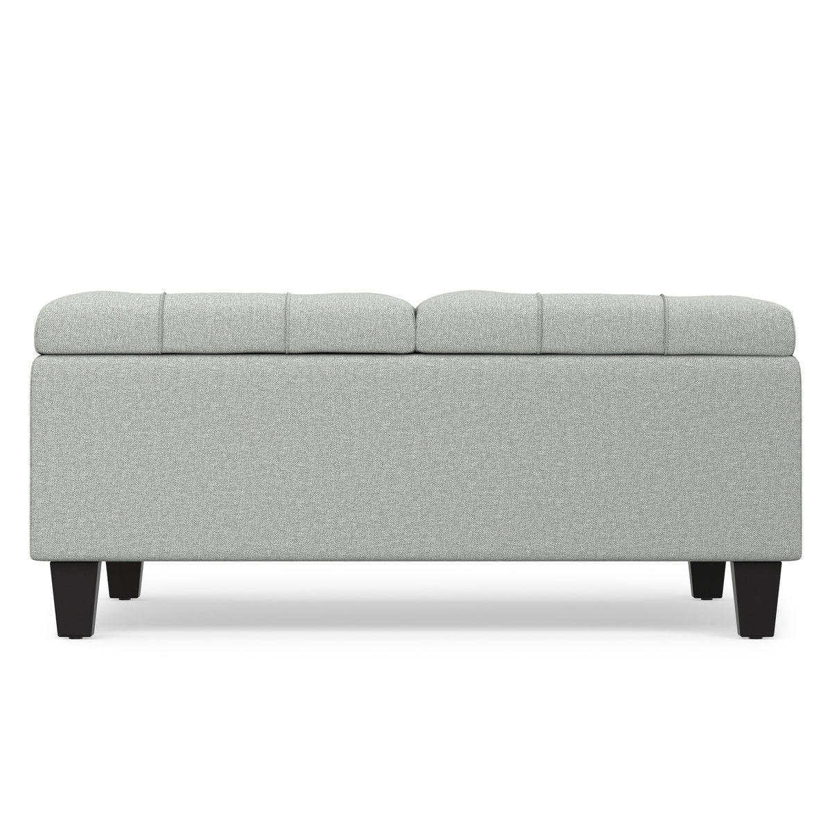 Light Stone Grey Linen Style Fabric | Harrison Coffee Table Storage Ottoman