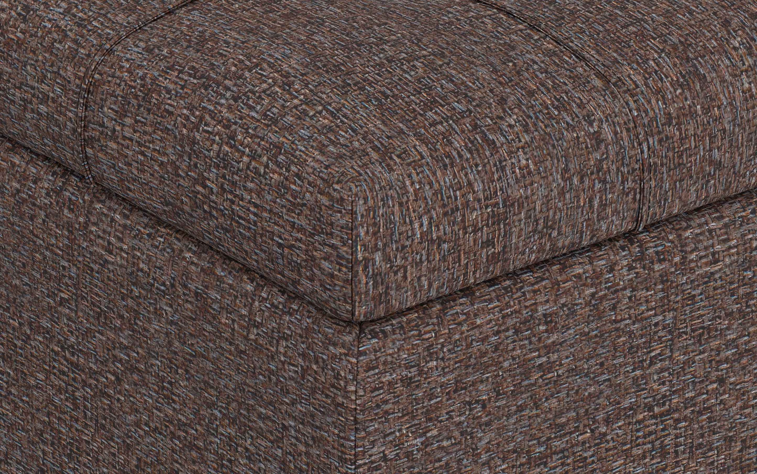 Mink Brown Tweed Style Fabric | Harrison Coffee Table Storage Ottoman