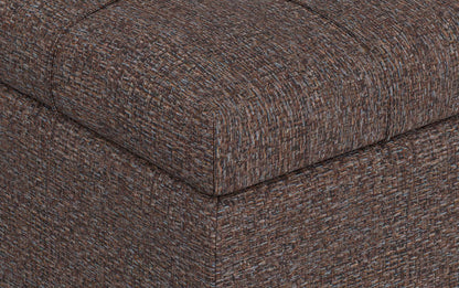 Mink Brown Tweed Style Fabric | Harrison Coffee Table Storage Ottoman