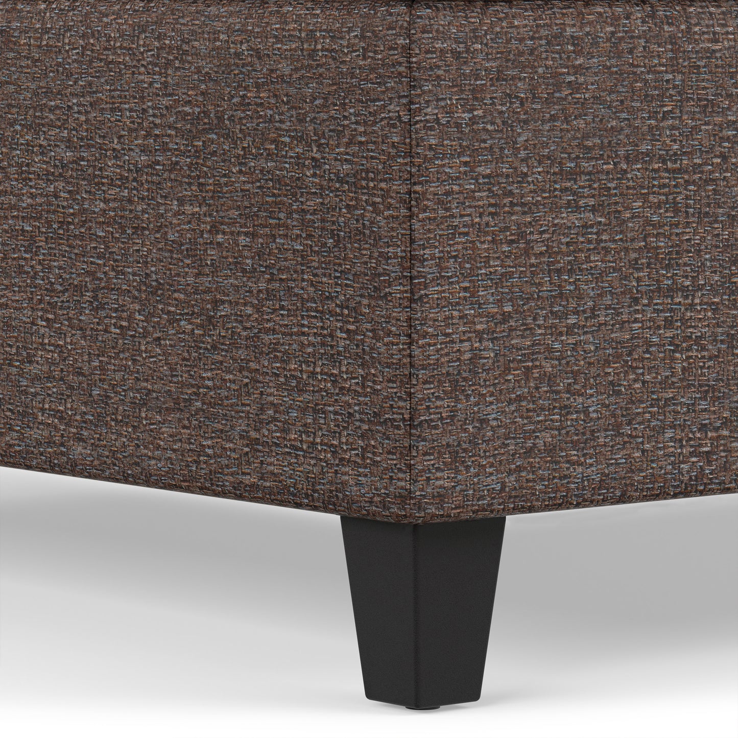 Mink Brown Tweed Style Fabric | Harrison Coffee Table Ottoman in Tweed