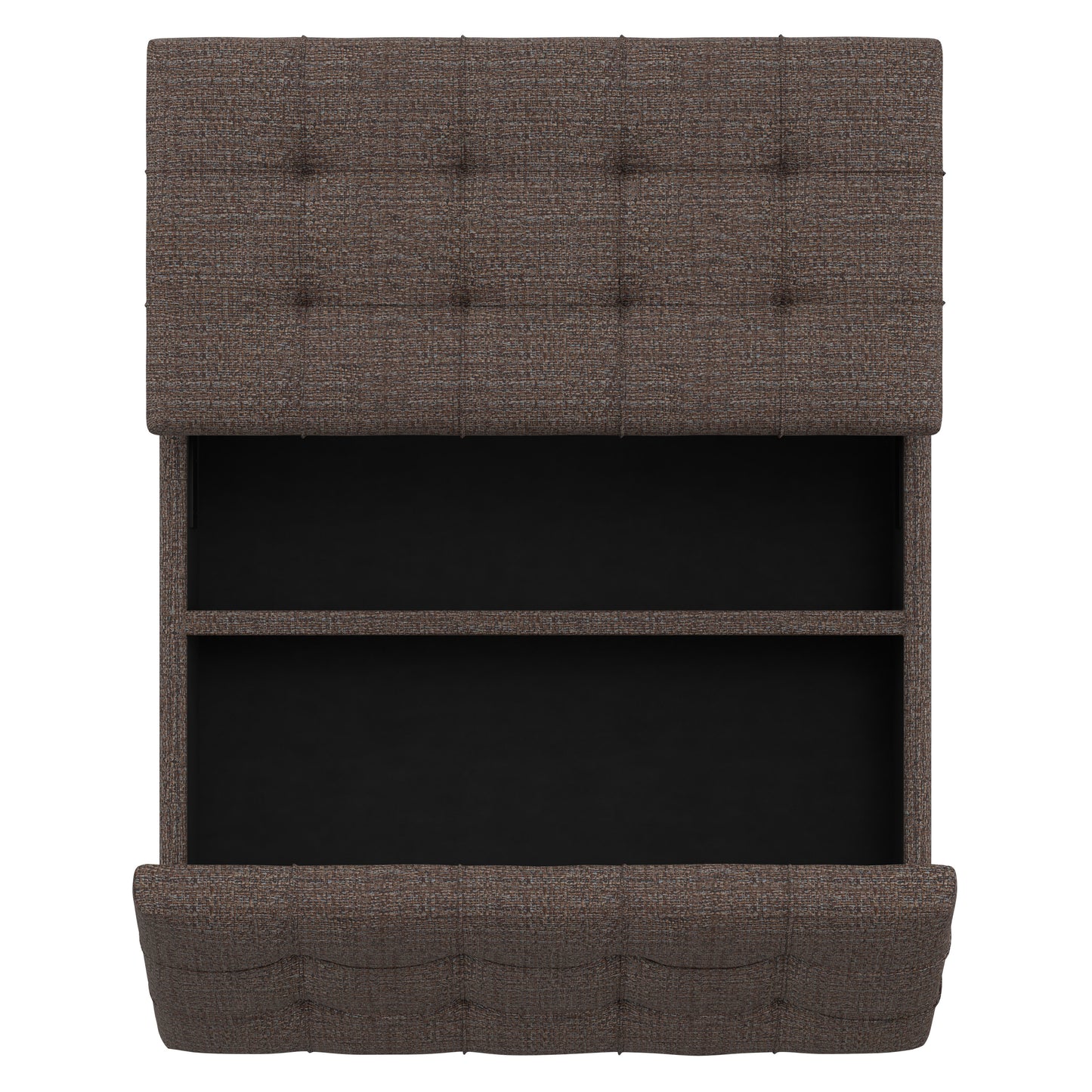 Mink Brown Tweed Style Fabric | Harrison Coffee Table Ottoman in Tweed