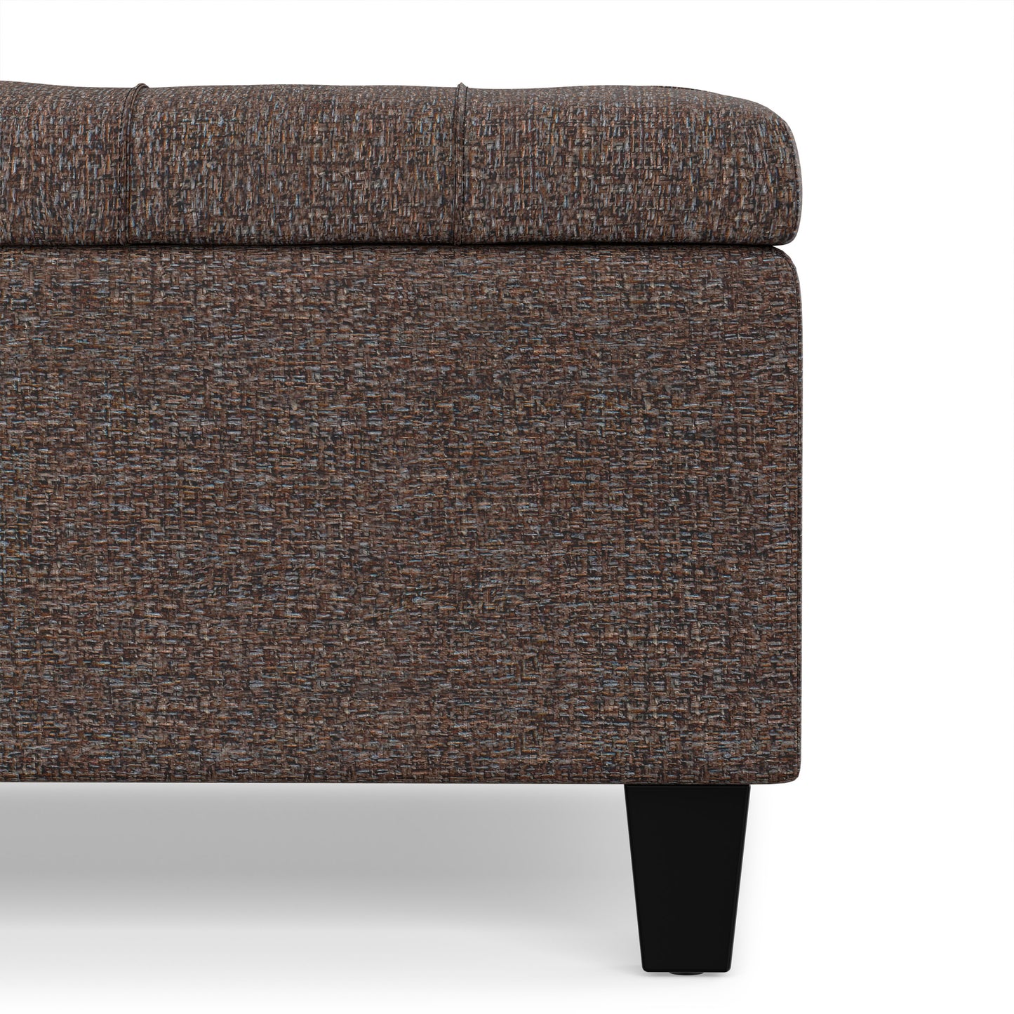Mink Brown Tweed Style Fabric | Harrison Coffee Table Ottoman in Tweed